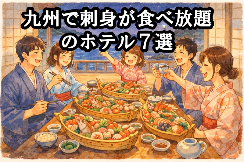 九州で刺身が食べ放題のホテル７選