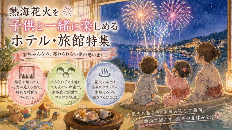 熱海花火が見える宿を子連れで満喫おすすめ10選