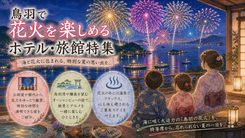 鳥羽で花火がホテルから見えるおすすめ10選