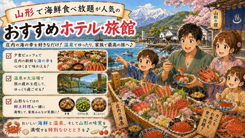 山形で海鮮食べ放題ホテルを厳選おすすめ宿5選