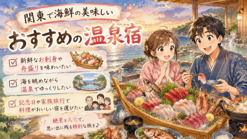 海鮮の美味しい温泉宿を関東で厳選おすすめ10選