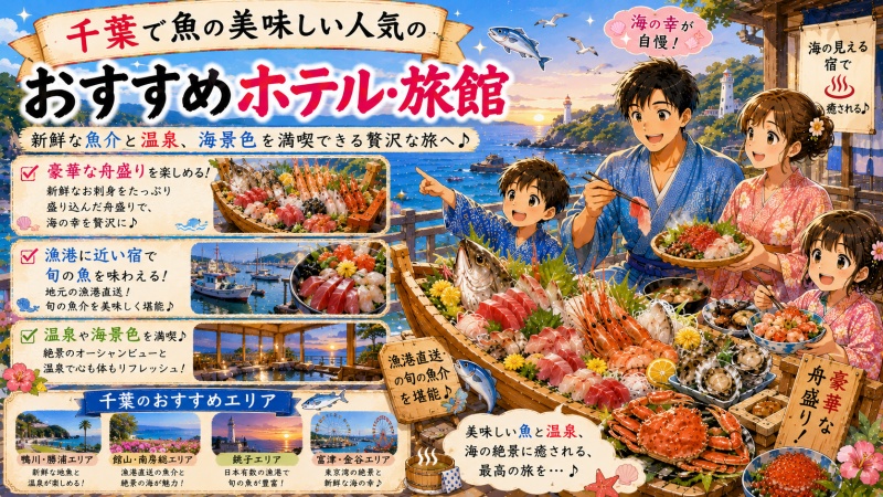 魚の美味しい宿を千葉で厳選海鮮自慢の人気宿10選