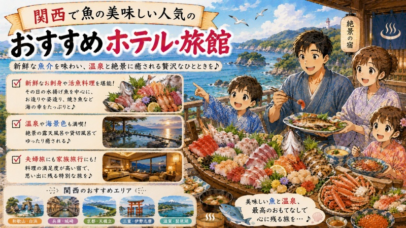 魚の美味しい宿を関西で厳選海鮮自慢の人気宿10選