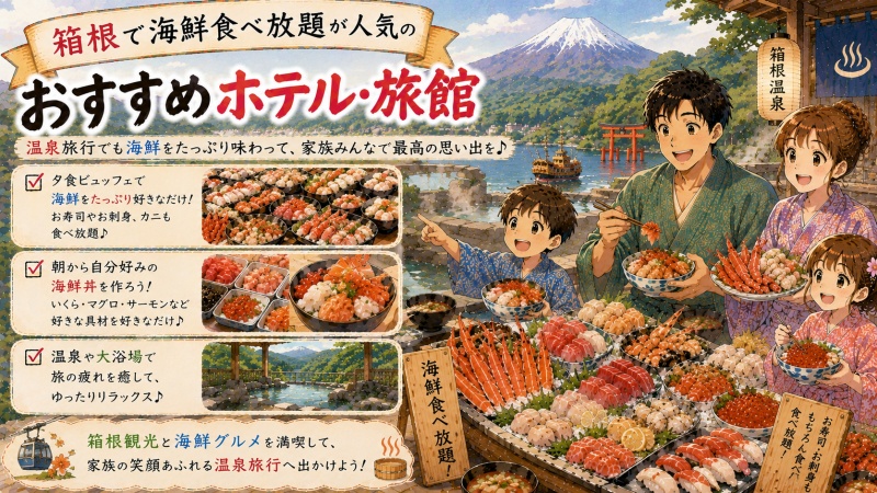 箱根の海鮮食べ放題ホテルを厳選おすすめ宿6選