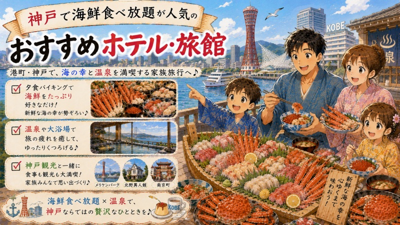 神戸の海鮮食べ放題ホテルを厳選おすすめ宿4選