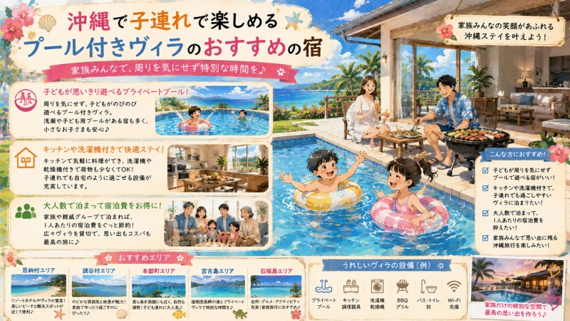 沖縄のプール付きヴィラは子連れでも安い？おすすめの宿10選